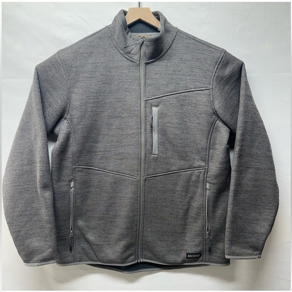 Ascend Other - Bass Pro Shop Ascend Full Zip Fleece Jacket Gray XL Outdoor
Hiking Casual